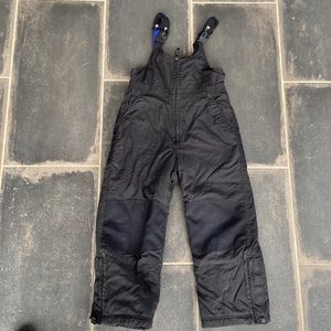 L.L. Bean Kids Black Snow Bib